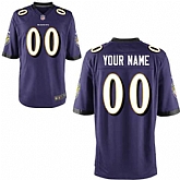 Men Nike Baltimore Ravens Customized Purple Team Color Stitched NFL Game Jersey,baseball caps,new era cap wholesale,wholesale hats